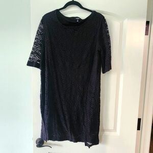 Elegant Black Lace Dress